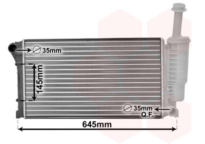 VAN WEZEL Radiaator,mootorijahutus 17002335